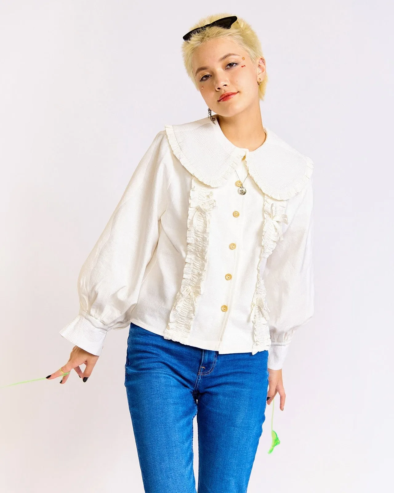 The Tongue Tied Blouse sold by Kina and Tam product image thumbnail 5
