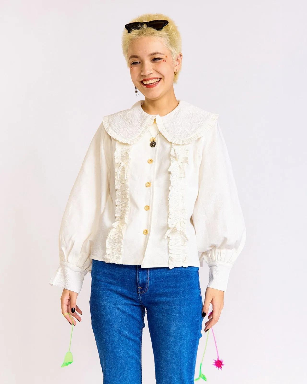 The Tongue Tied Blouse sold by Kina and Tam product image thumbnail 4