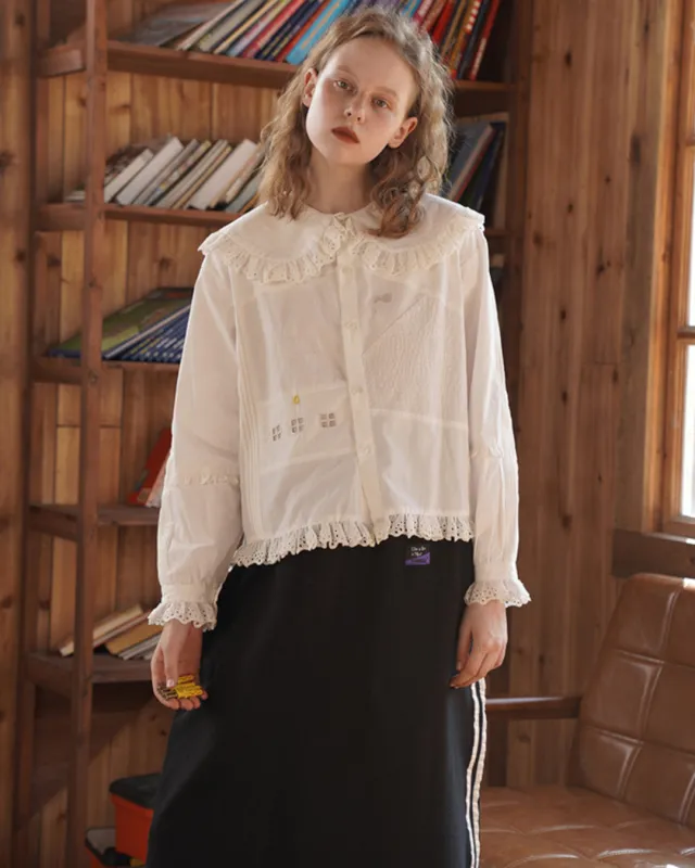 The Homebody Blouse sold by Kina and Tam