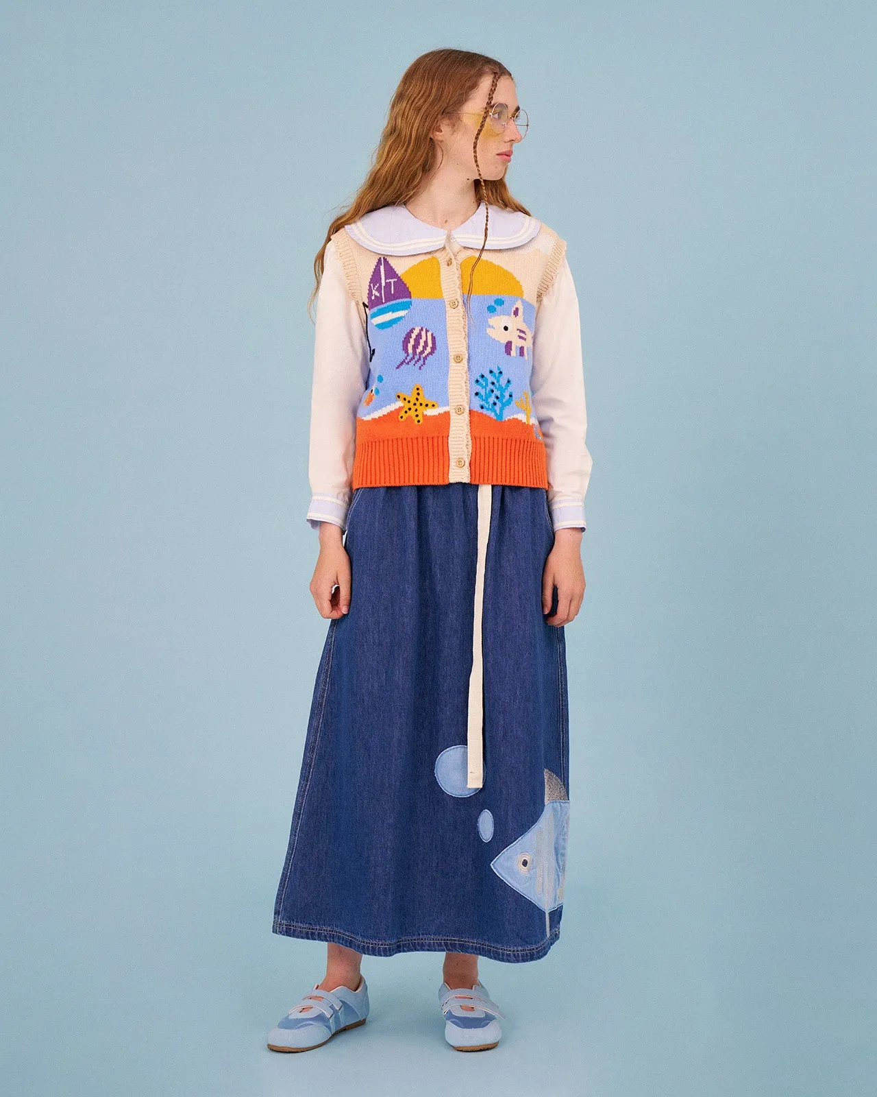 The Aquarium Vest sold by Kina and Tam product image thumbnail 2