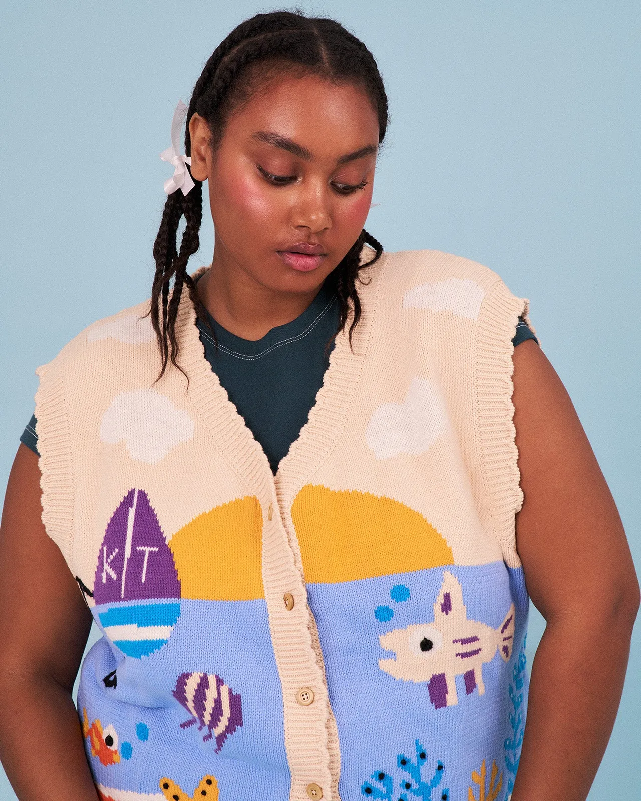 The Aquarium Vest sold by Kina and Tam product image thumbnail 3