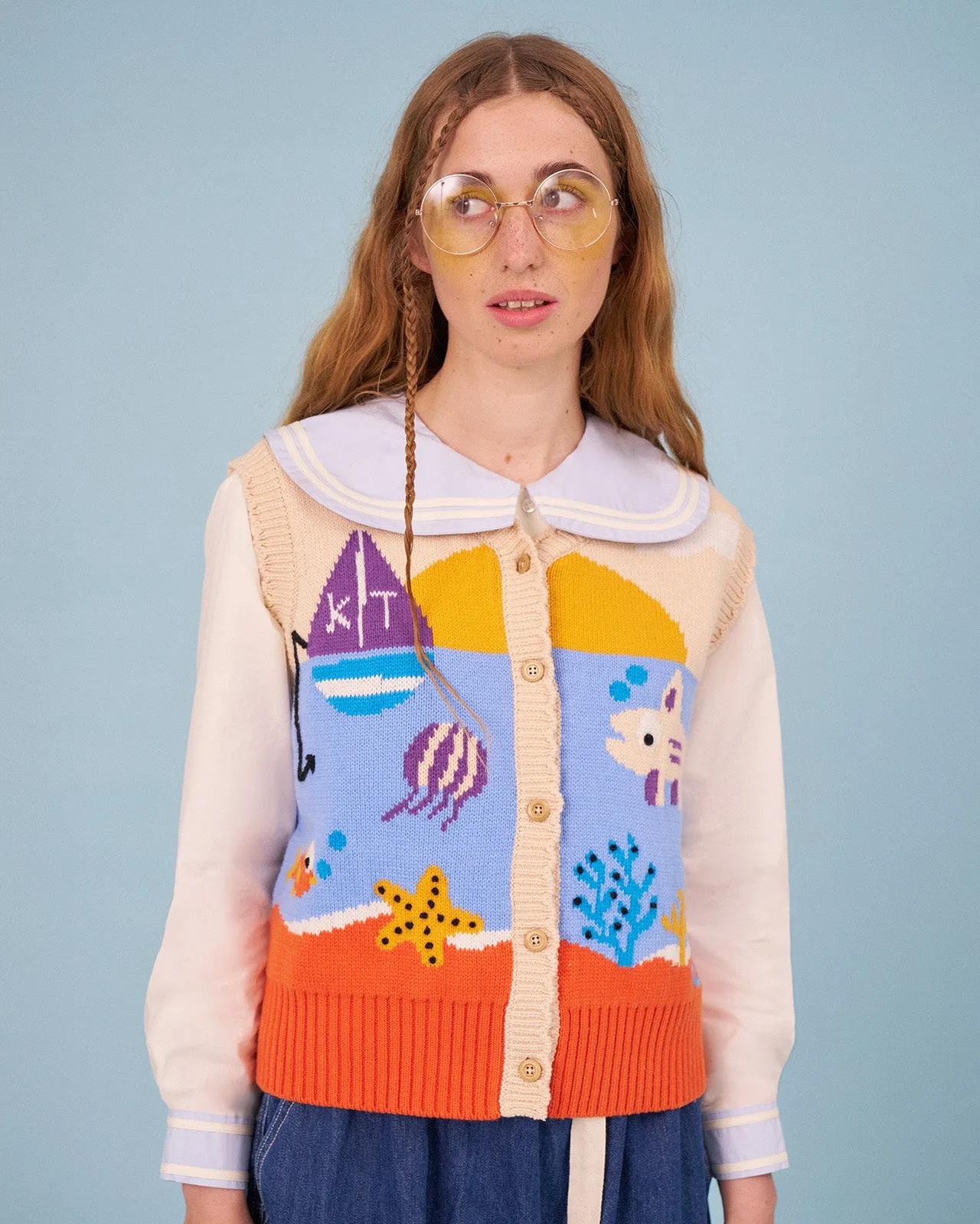 The Aquarium Vest sold by Kina and Tam