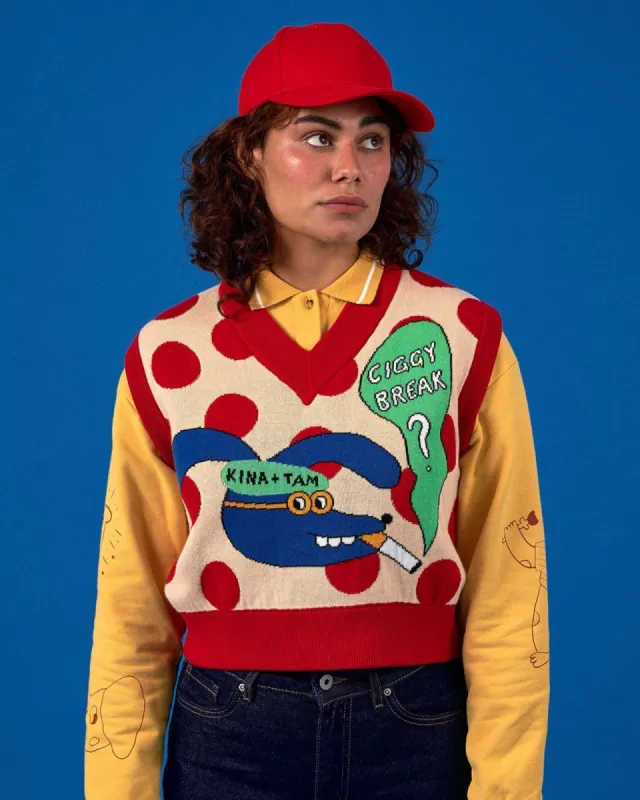 Ciggy Break Vest sold by Kina and Tam