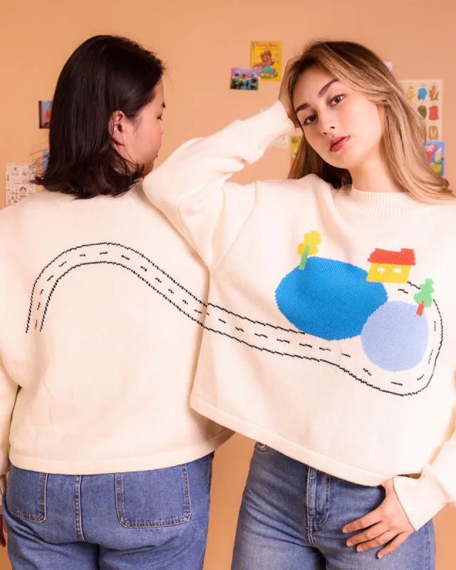 The No Destination Sweater sold by Kina and Tam
