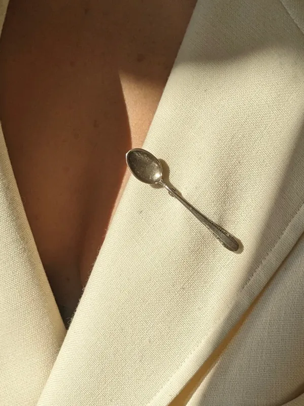 Favorite Vintage Sterling Silver Spoon Brooch sold by NA NIN