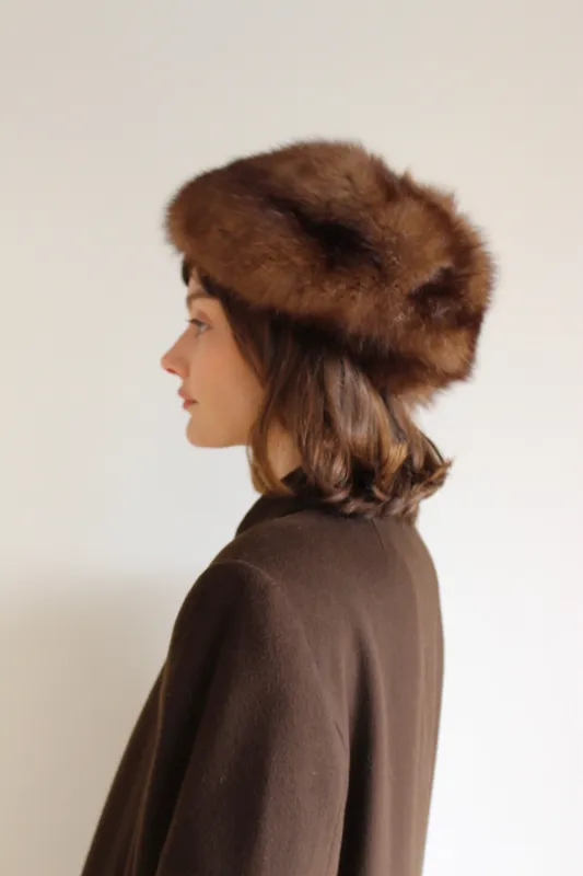 Beautiful Vintage Hazelnut Fur Hat sold by NA NIN