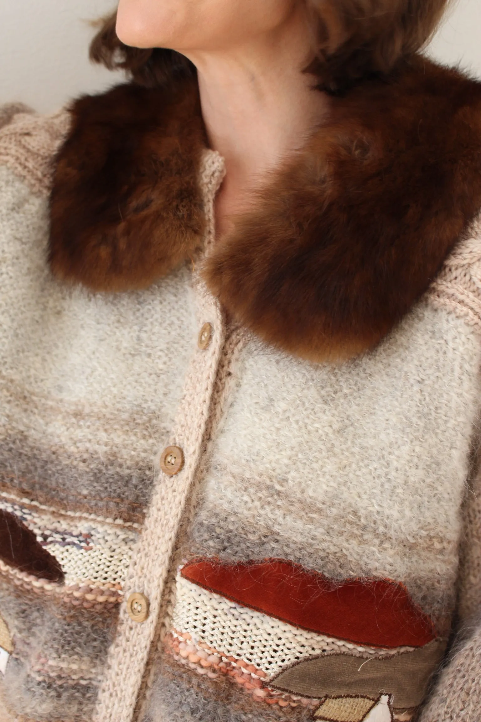 Vintage Caramel Fur Collar sold by NA NIN product image thumbnail 2