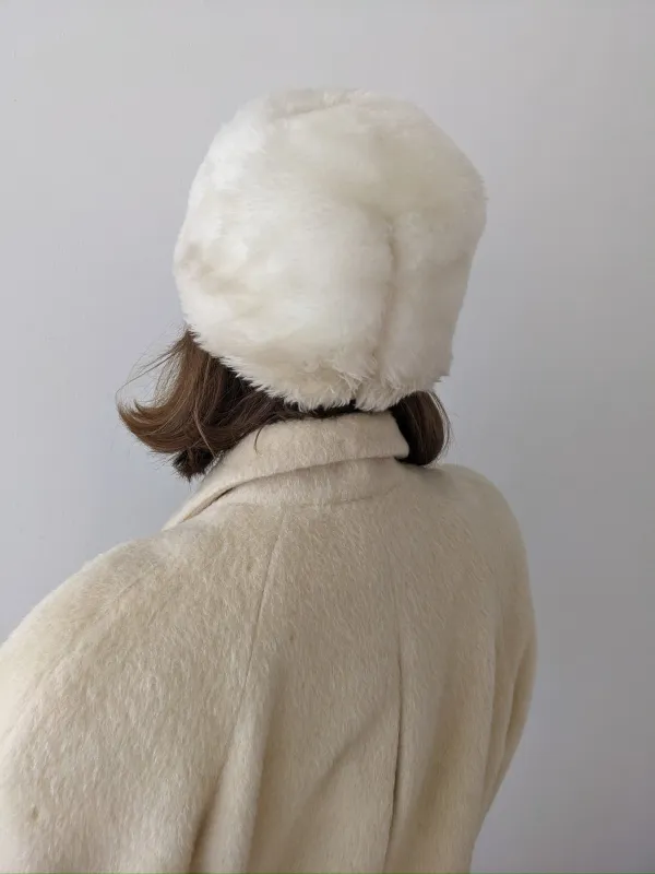 Vintage Snow Faux Fur Hat sold by NA NIN