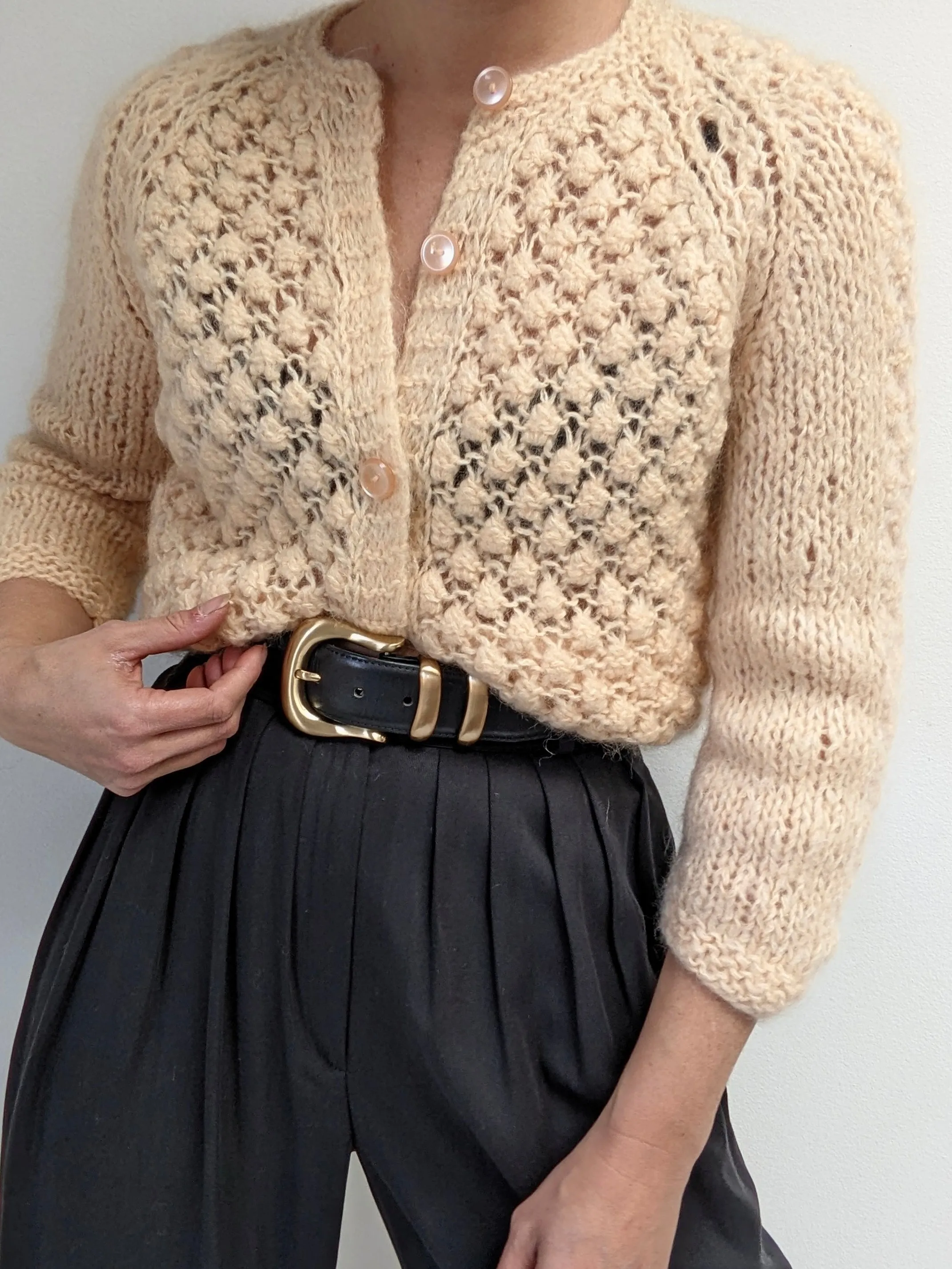 Vintage Meringue Mohair Cardigan sold by NA NIN product image thumbnail 4