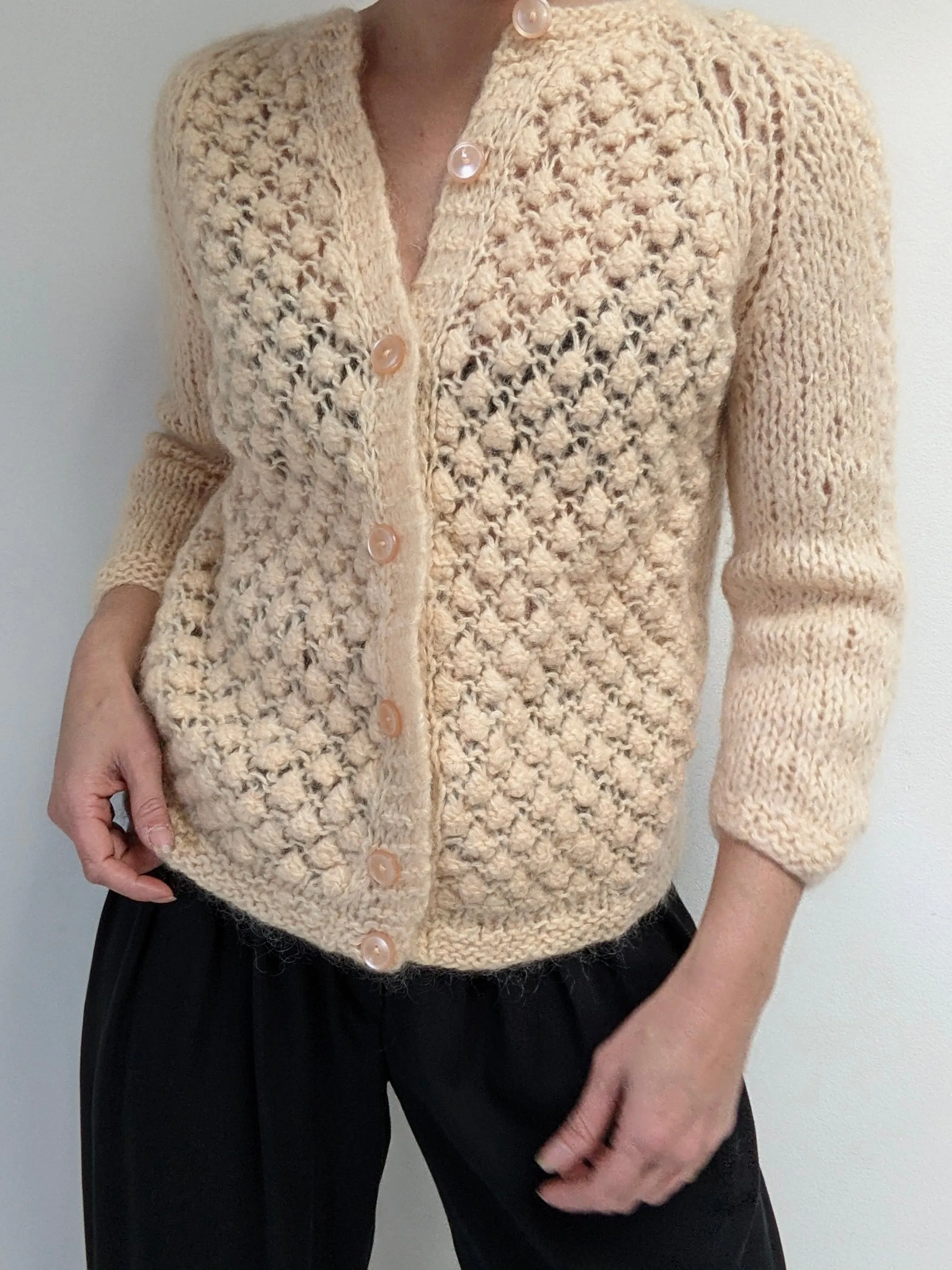 Vintage Meringue Mohair Cardigan sold by NA NIN product image thumbnail 3