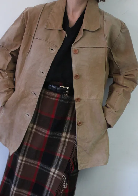 Vintage Caramel Suede Light Jacket sold by NA NIN
