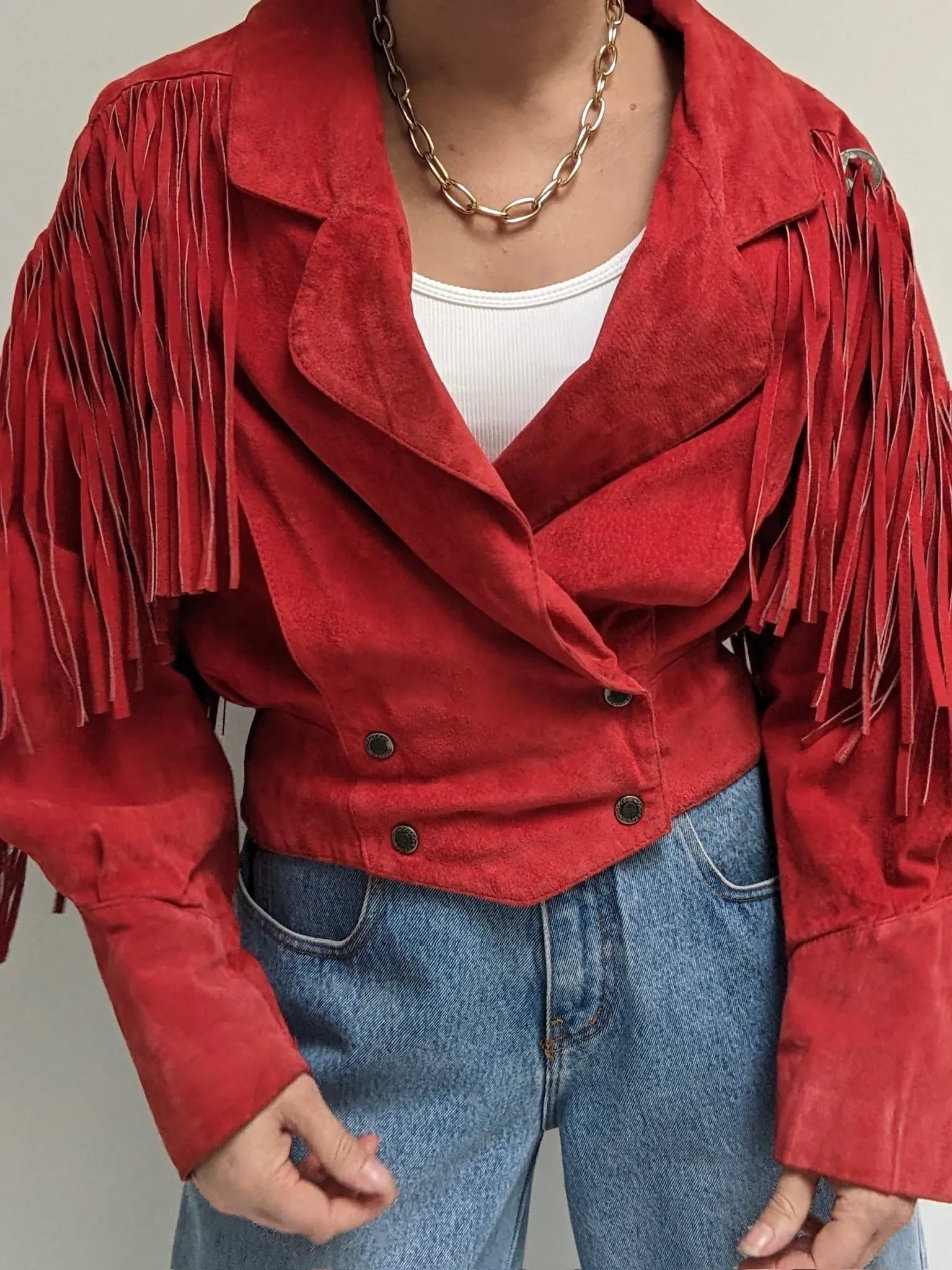 Rare Vintage Cayenne Fringe Suede Jacket sold by NA NIN product image thumbnail 3
