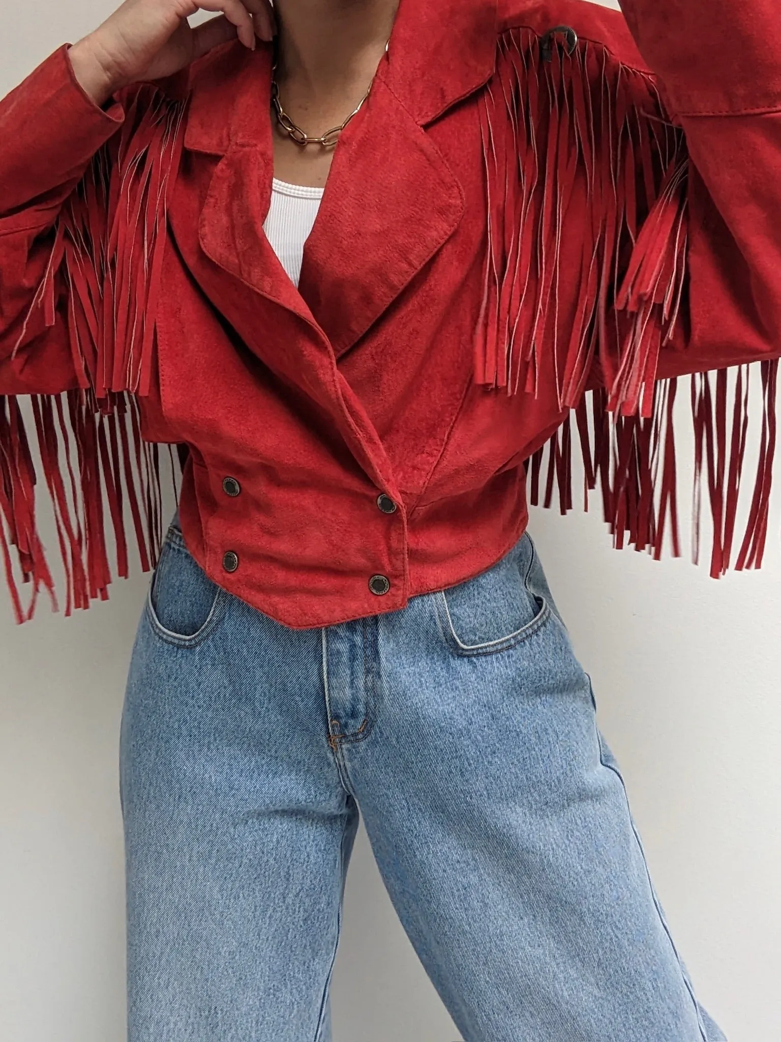 Rare Vintage Cayenne Fringe Suede Jacket sold by NA NIN product image thumbnail 2