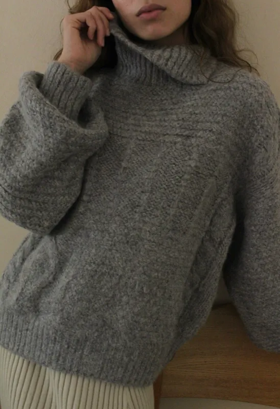 Ollie Knitted Suri Alpaca Sweater sold by NA NIN