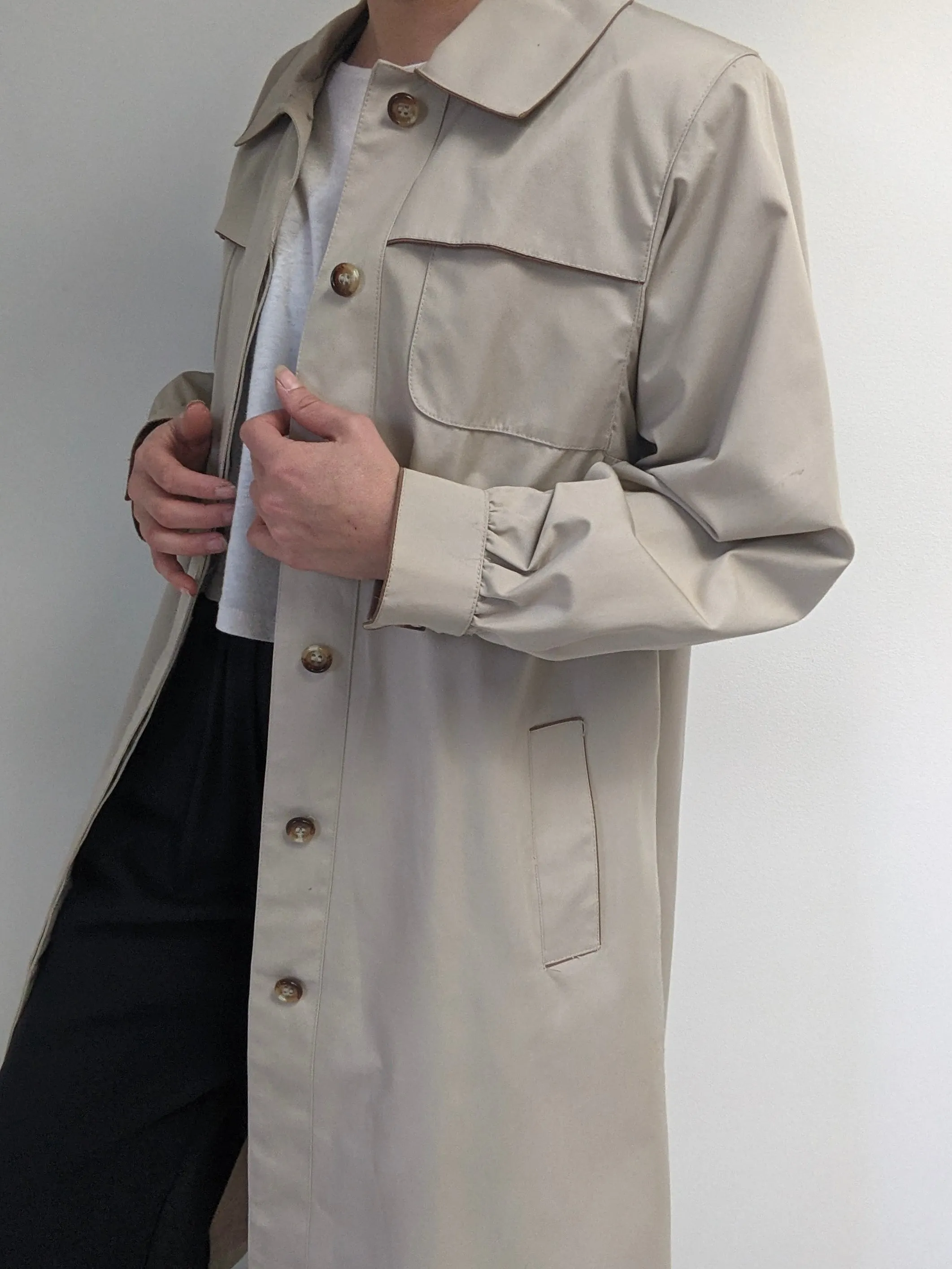 Vintage Belted Khaki Trench Coat sold by NA NIN product image thumbnail 3
