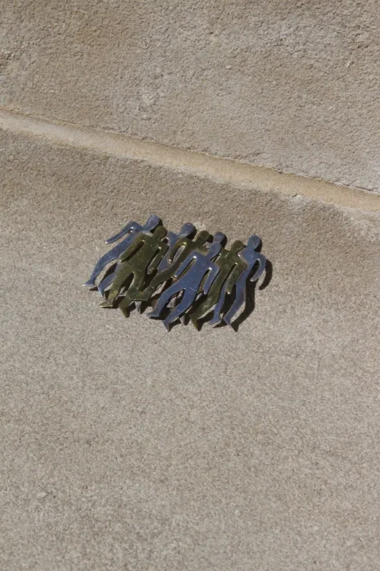 Rare Vintage Modernist Sterling Silver Brooch sold by NA NIN