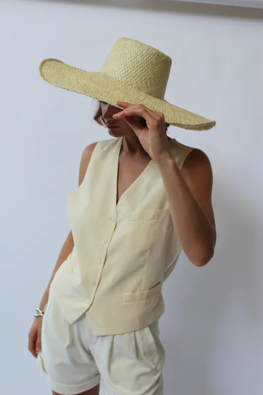 Wide Brim Palm Leaf Sun Hat sold by NA NIN