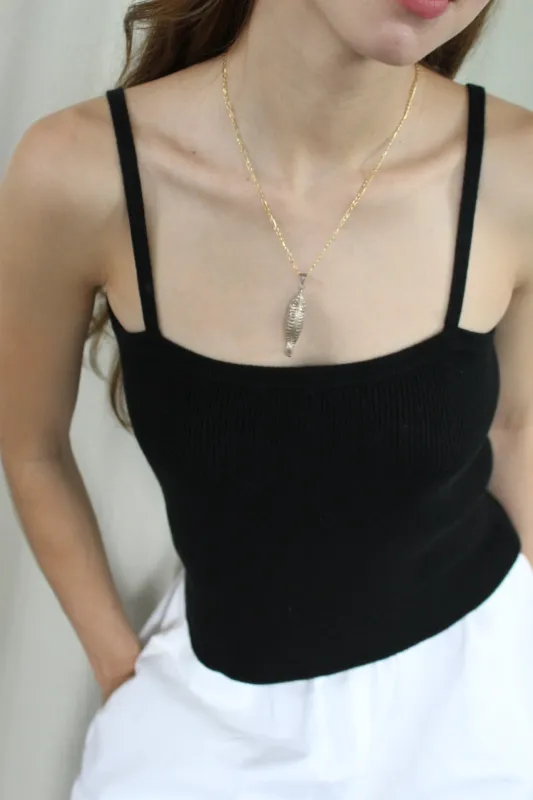 Vintage Sterling Silver Fish Pendant sold by NA NIN