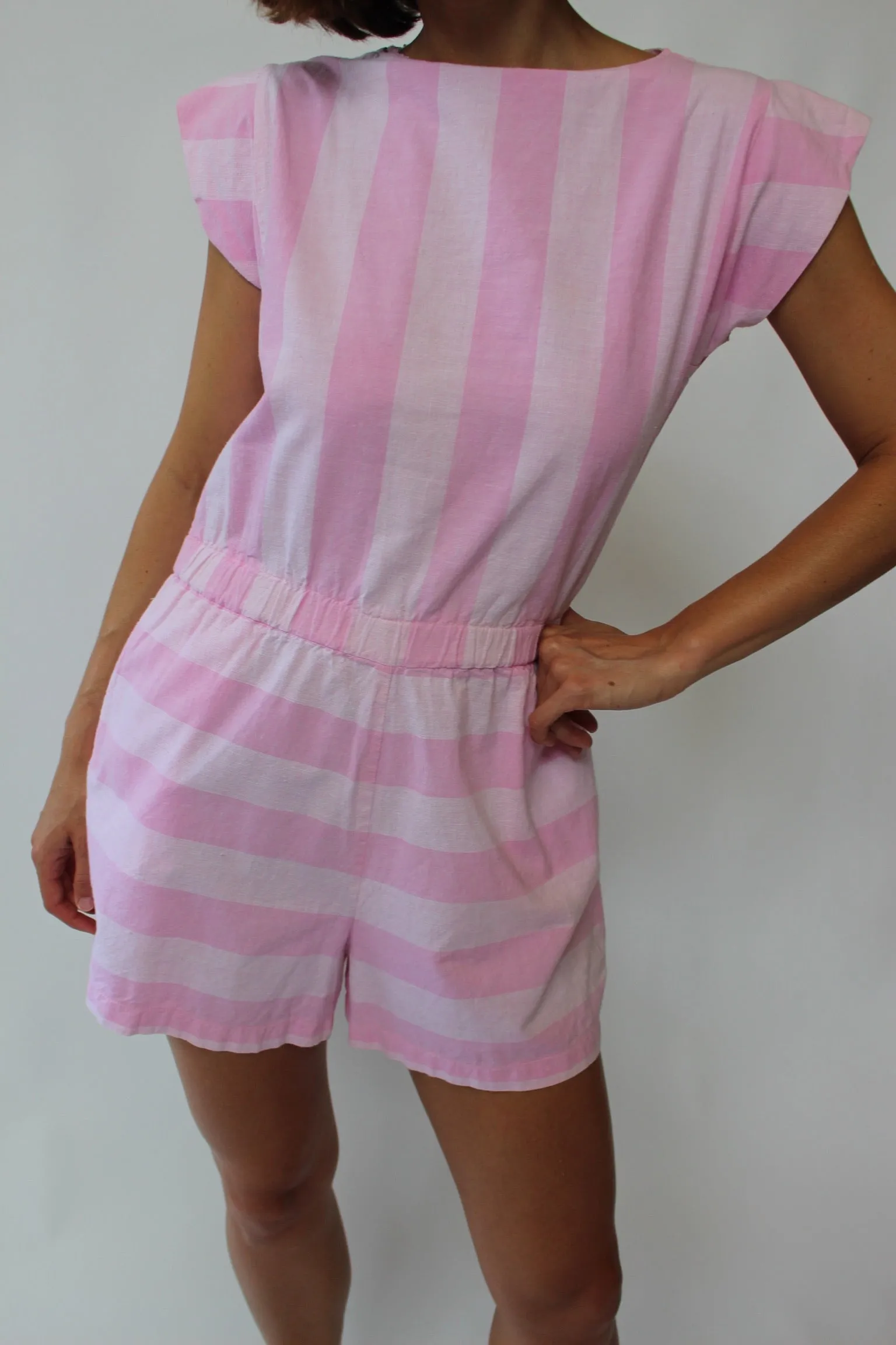 Beautiful Pink Striped Romper sold by NA NIN product image thumbnail 3