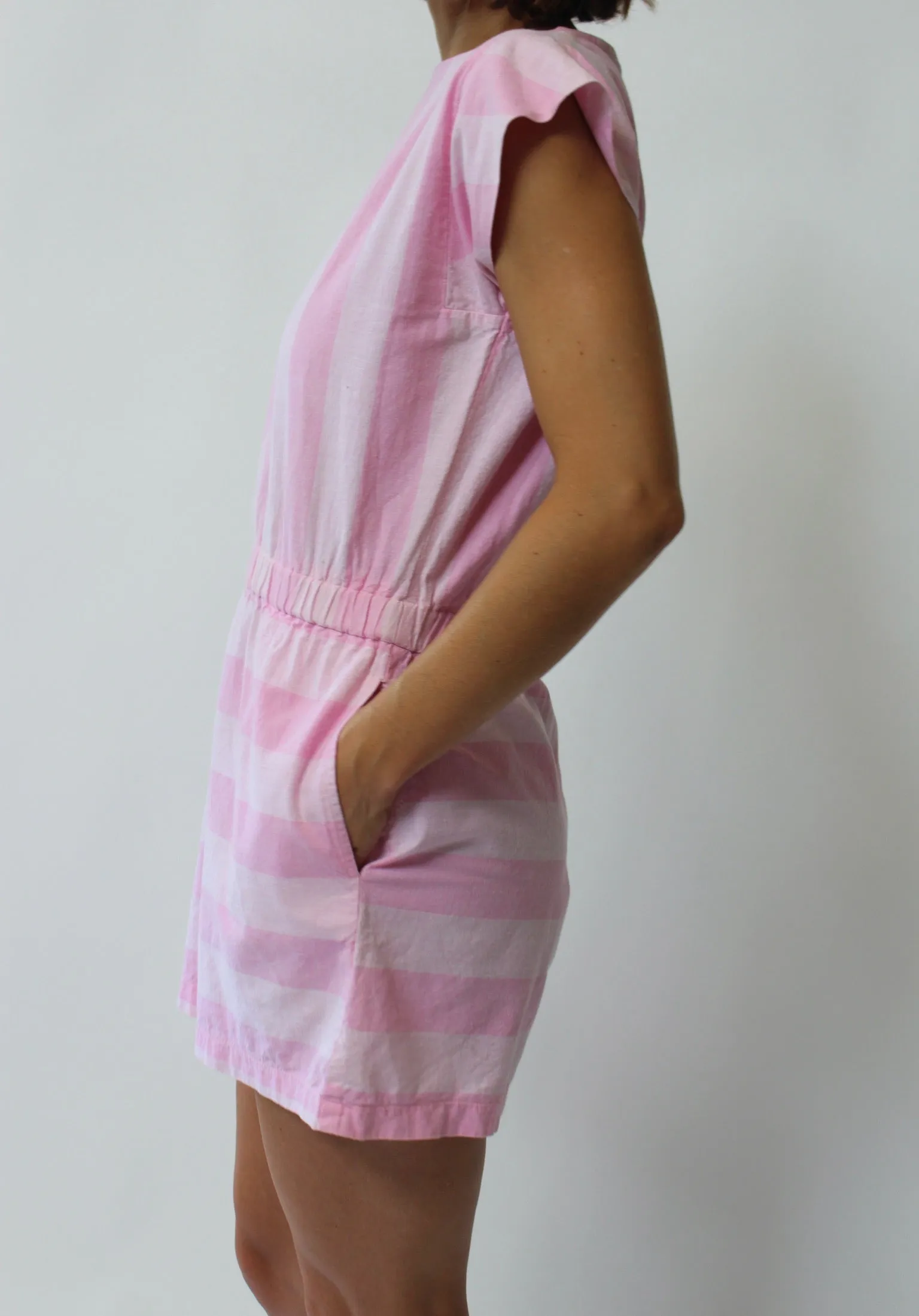 Beautiful Pink Striped Romper sold by NA NIN product image thumbnail 4