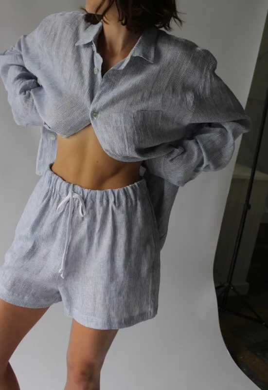 Uma Linen Short sold by NA NIN