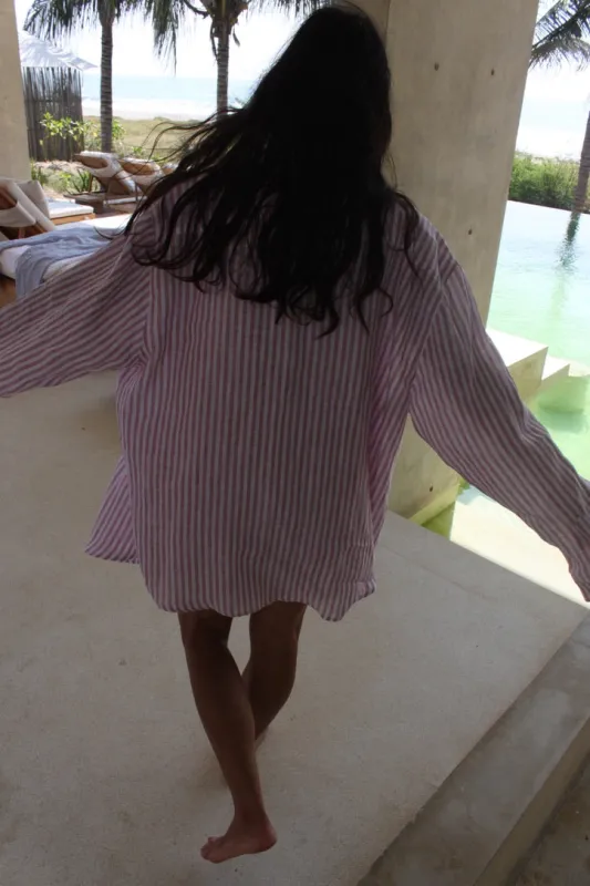 Arlo Linen Button Up sold by NA NIN