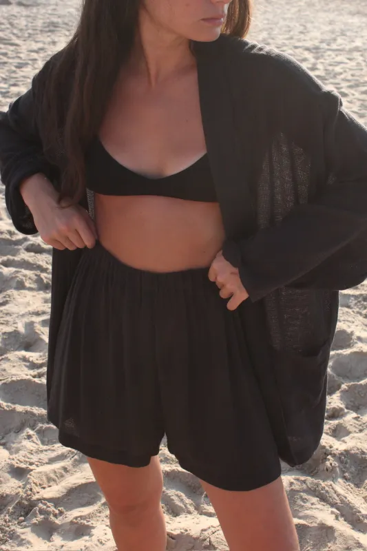 Charlie Waffled Cotton Blazer sold by NA NIN