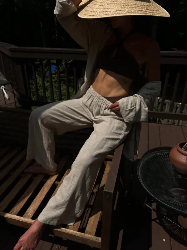 Patricia Linen Rayon Pant made by NA NIN