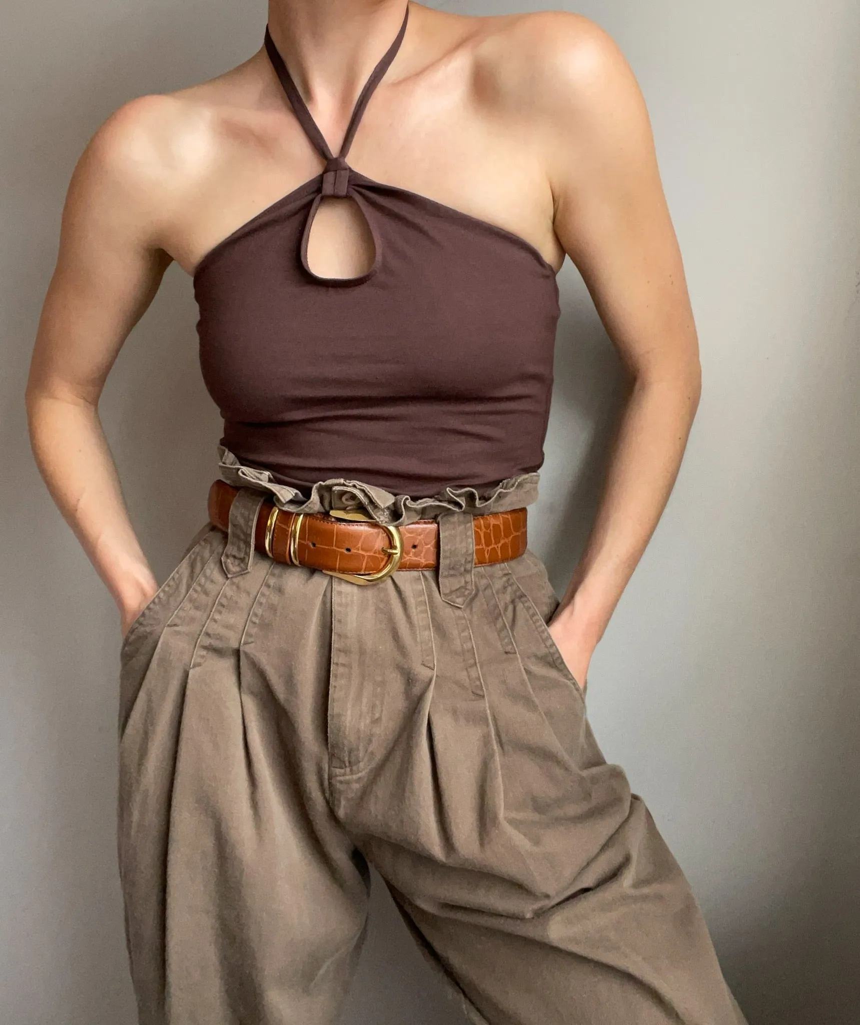 Retiring Kaia Cotton Halter Top sold by NA NIN product image thumbnail 2