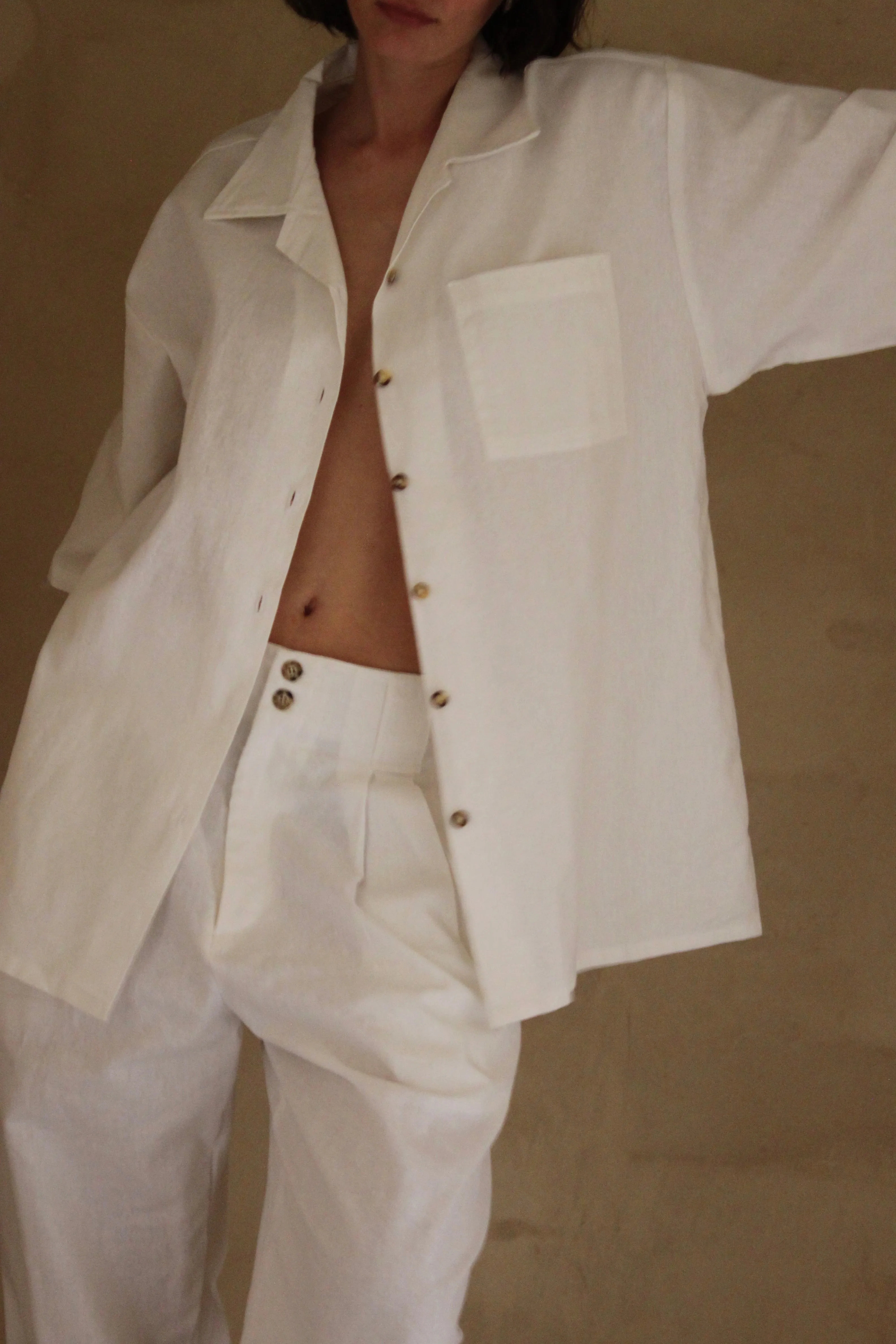 Timmy Linen Cotton Button Up sold by NA NIN product image thumbnail 2