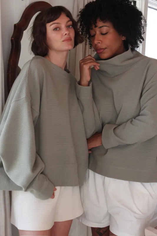 Mia Rippled Cotton Pullover sold by NA NIN