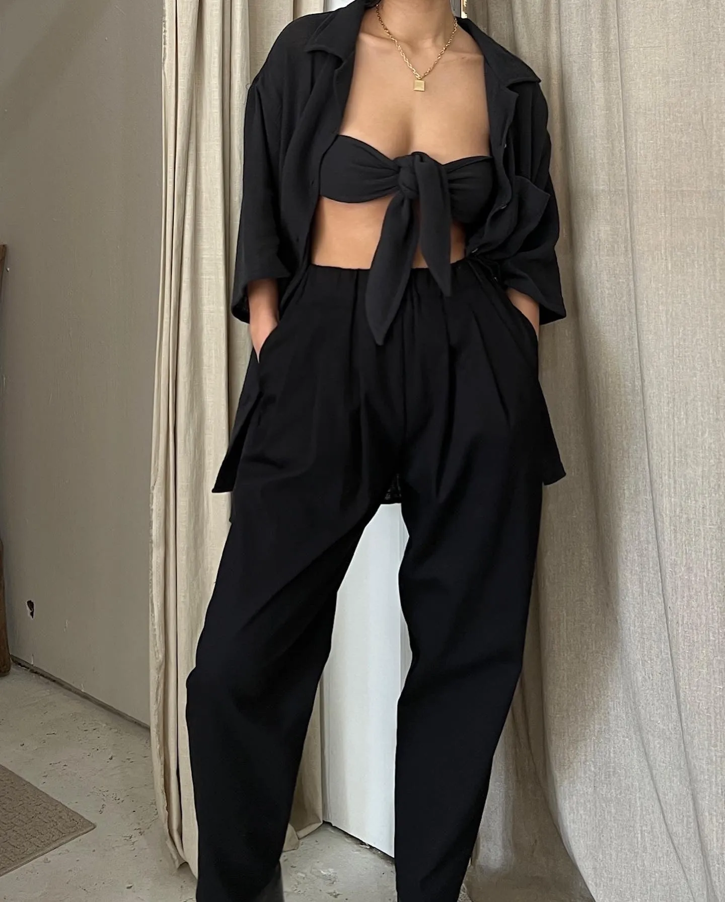 Retiring Lena French Twill Pant sold by NA NIN product image thumbnail 4