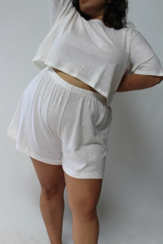 Chloe Cotton Jersey Shorts made by NA NIN