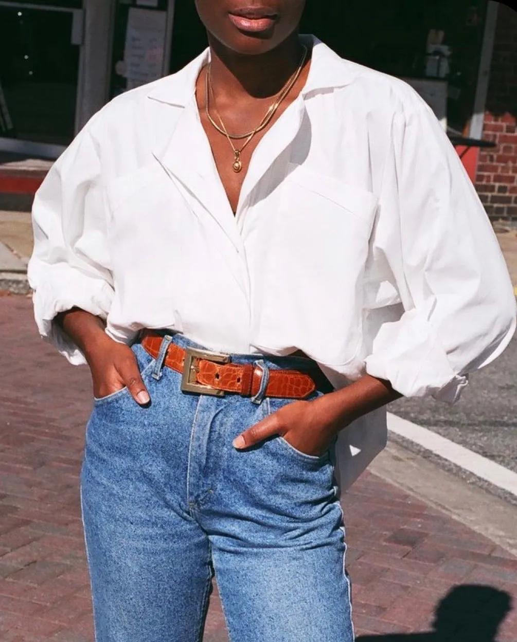 Clarke Cotton Poplin Button Up sold by NA NIN product image thumbnail 5