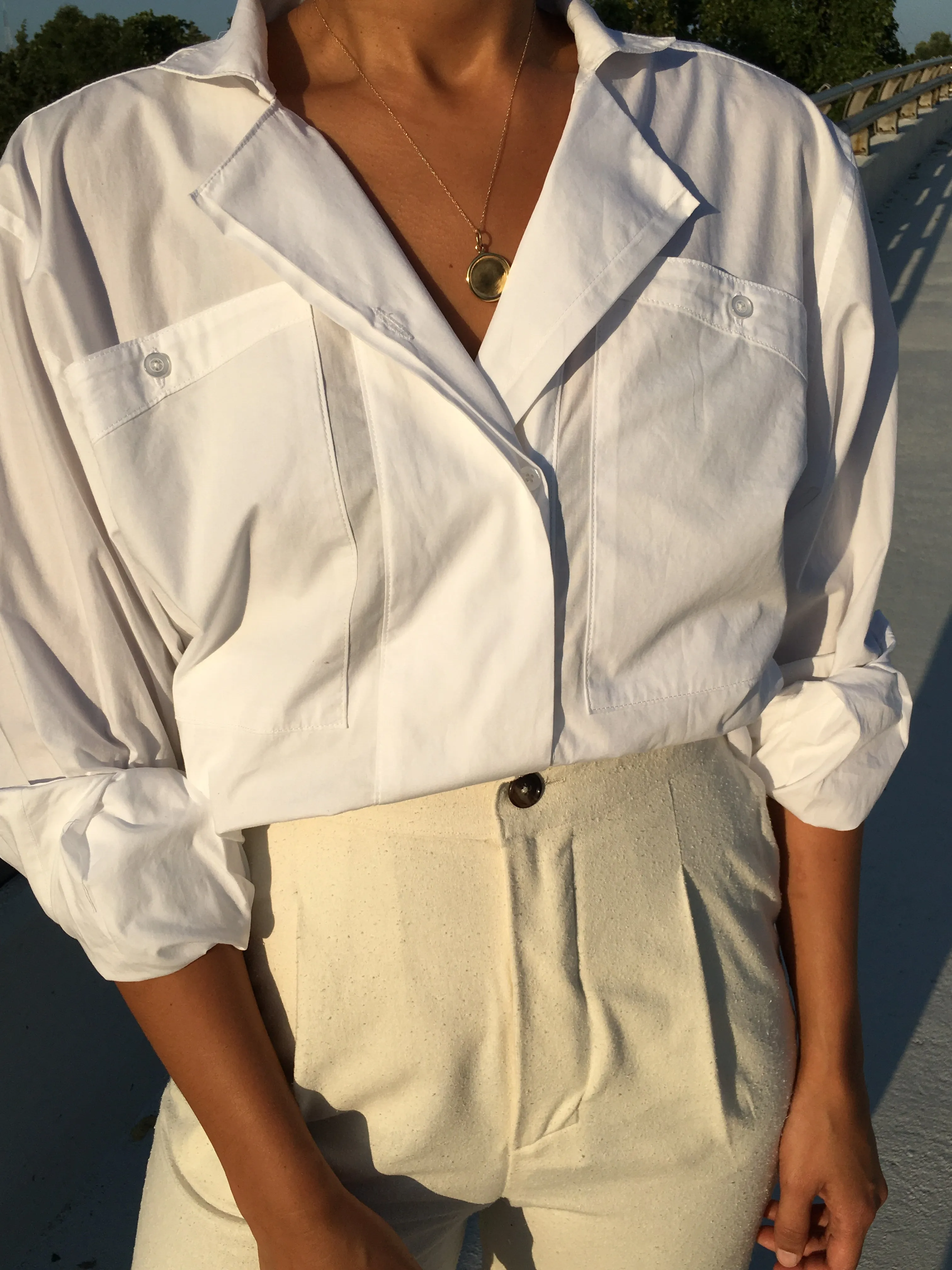 Clarke Cotton Poplin Button Up sold by NA NIN product image thumbnail 2