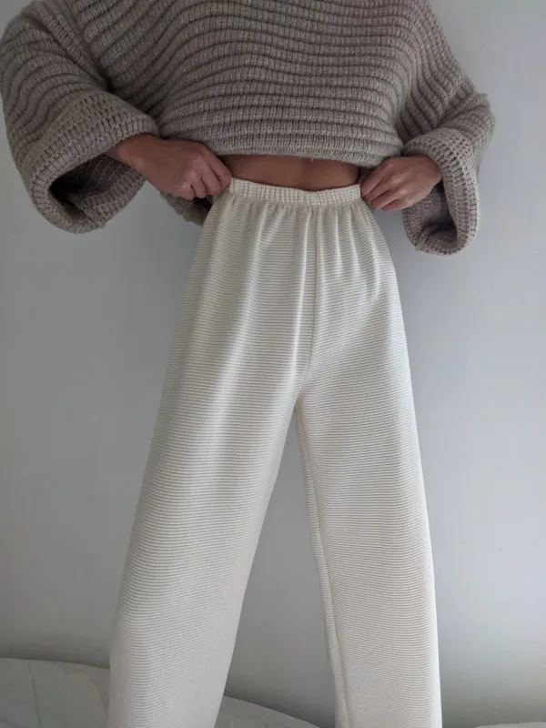 Retiring Patricia Rippled Cotton Pant sold by NA NIN