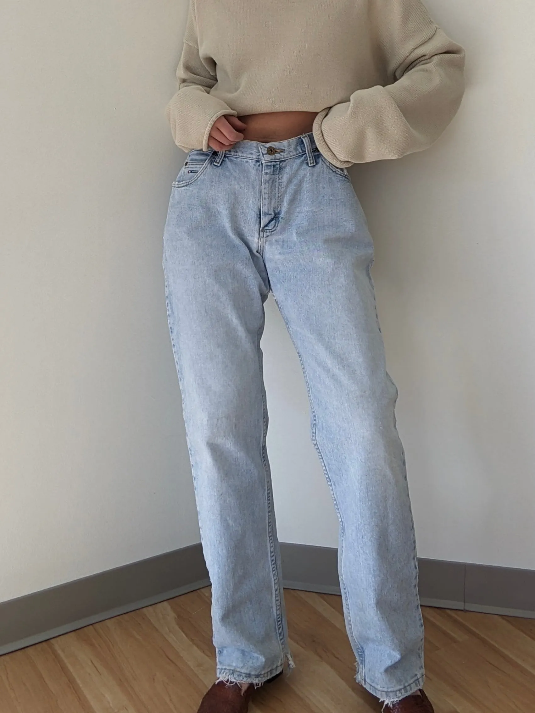 Vintage Distressed Light Wash Wrangler Denim sold by NA NIN product image thumbnail 4
