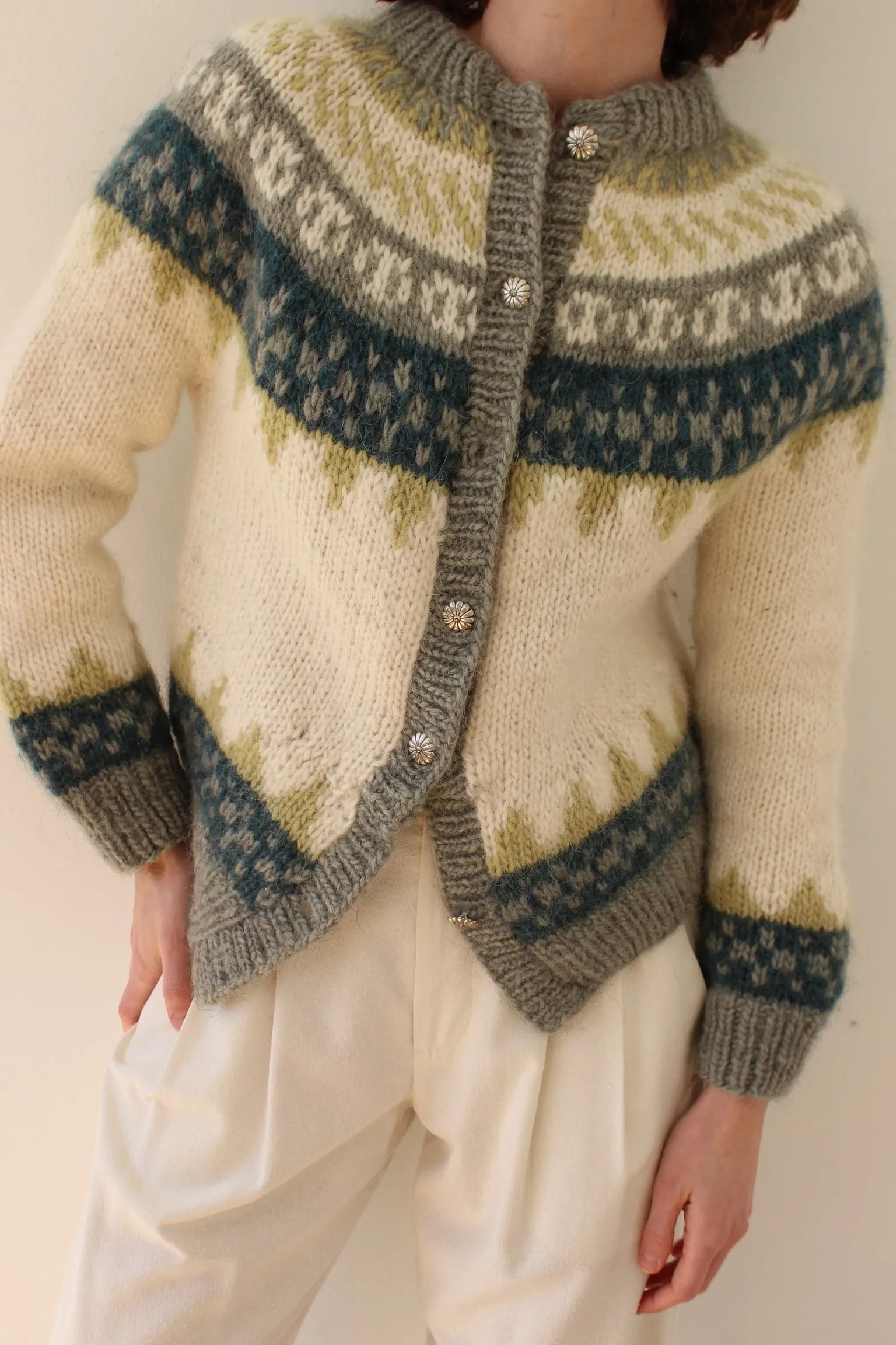 Beautiful Vintage Fair Isle Wool Cardigan sold by NA NIN