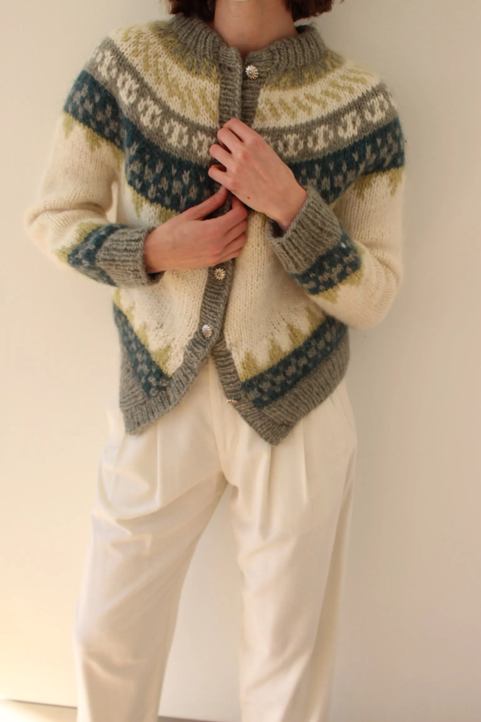 Beautiful Vintage Fair Isle Wool Cardigan sold by NA NIN product image thumbnail 5