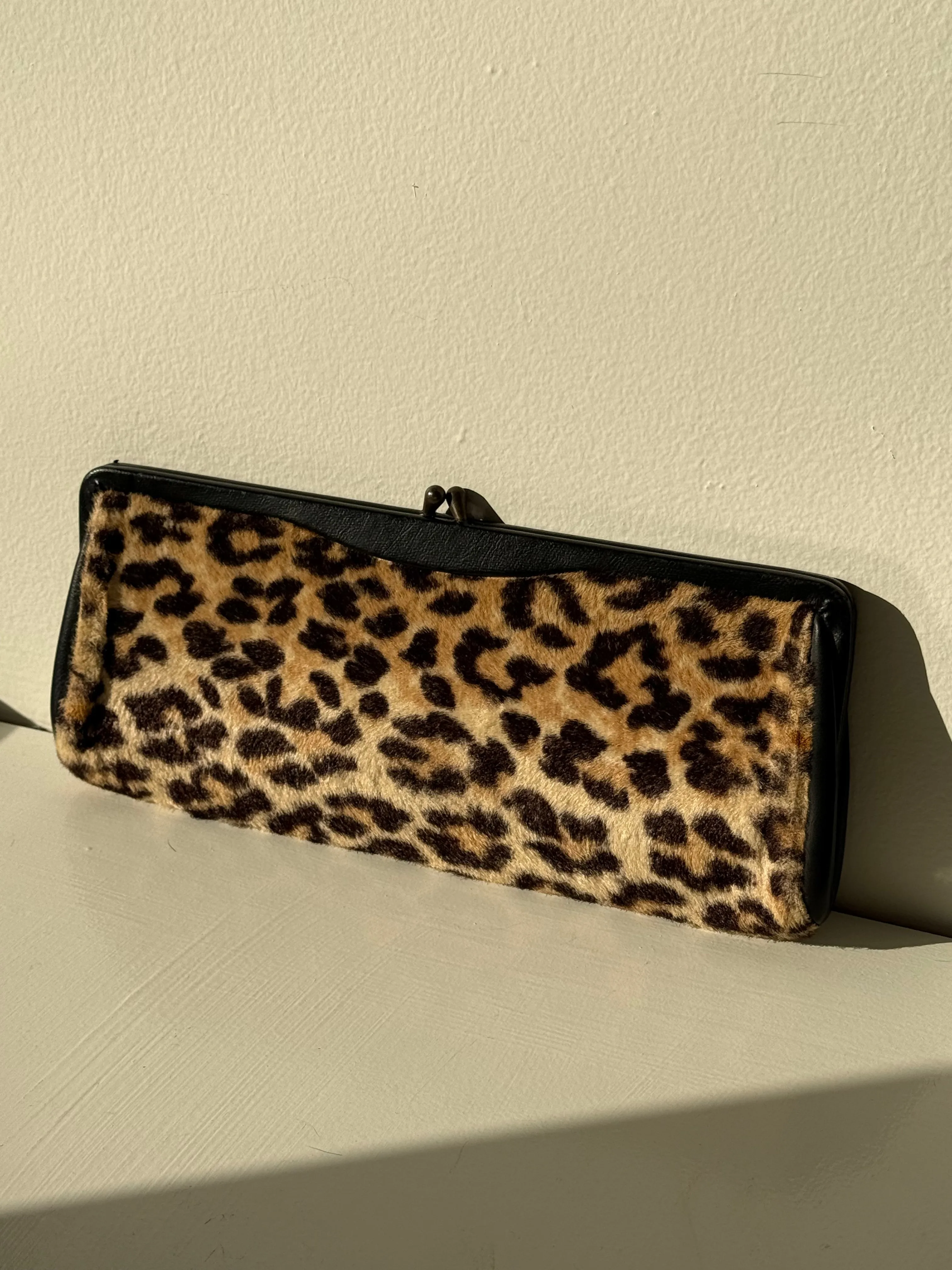 Favorite Vintage Faux Leopard Fur Clutch sold by NA NIN product image thumbnail 3