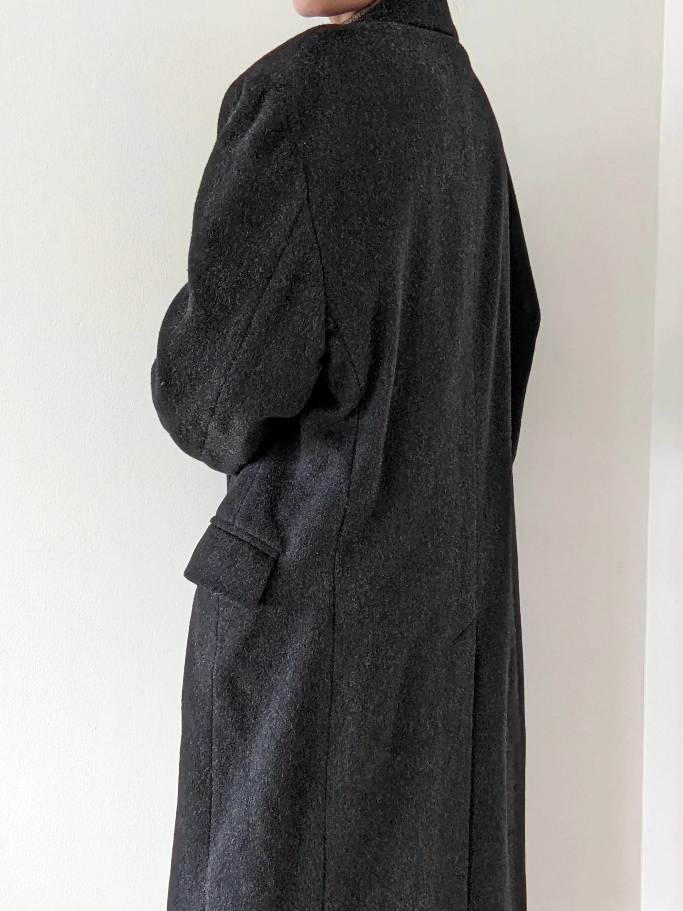 Vintage Smoke Grey Wool Coat sold by NA NIN product image thumbnail 2
