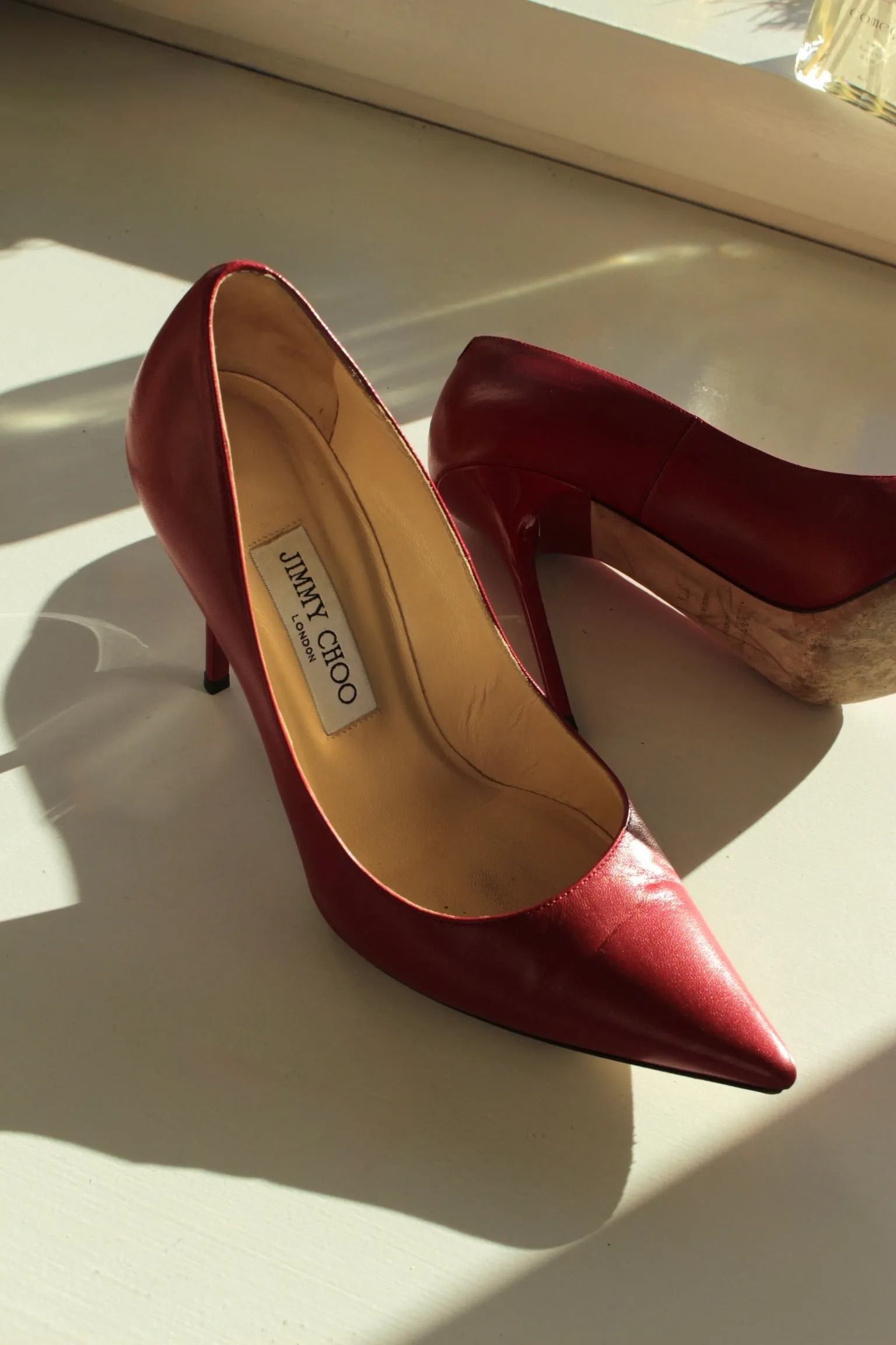 Stunning Jimmy Choo Red Leather Pumps sold by NA NIN product image thumbnail 2