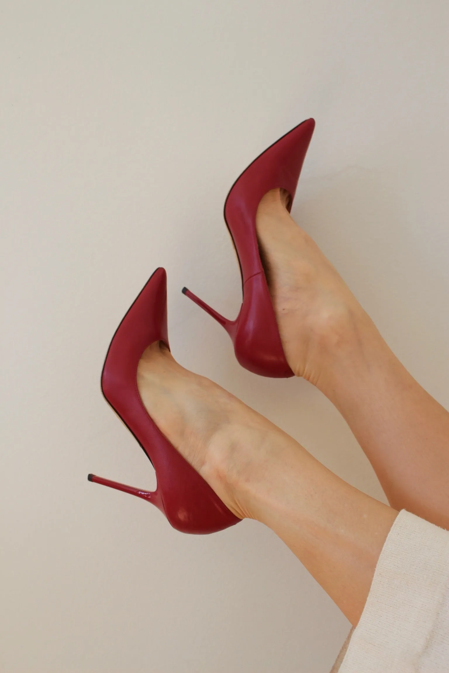 Stunning Jimmy Choo Red Leather Pumps sold by NA NIN product image thumbnail 3