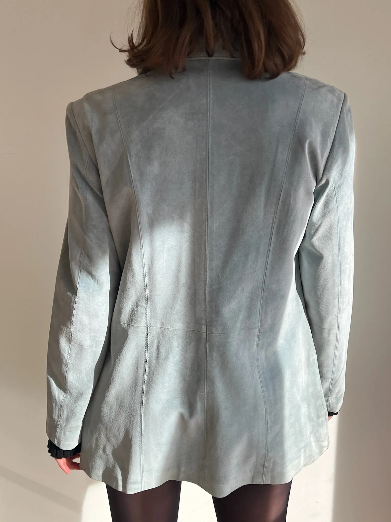 Lovely Vintage Powder Blue Suede Jacket sold by NA NIN product image thumbnail 5