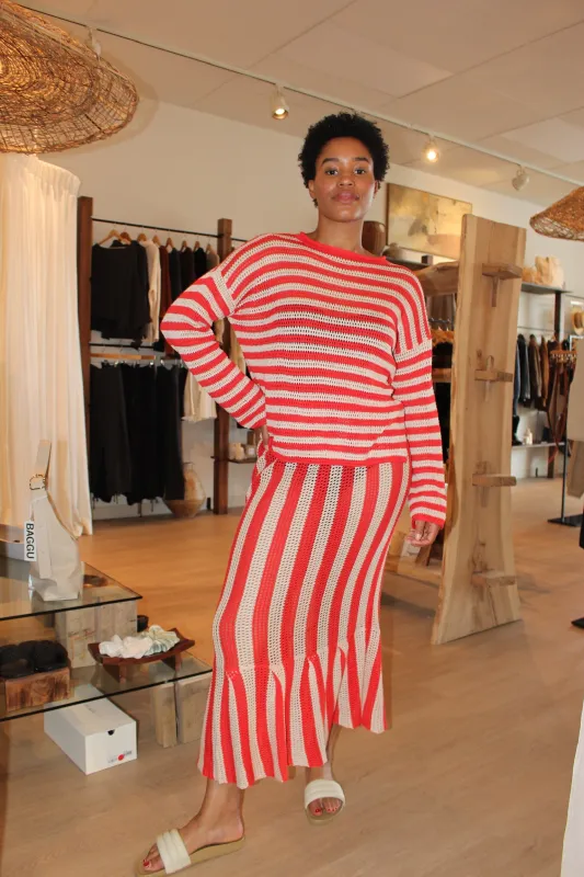 Leilani Sweater Openwork Knit made by Atelier Delphine