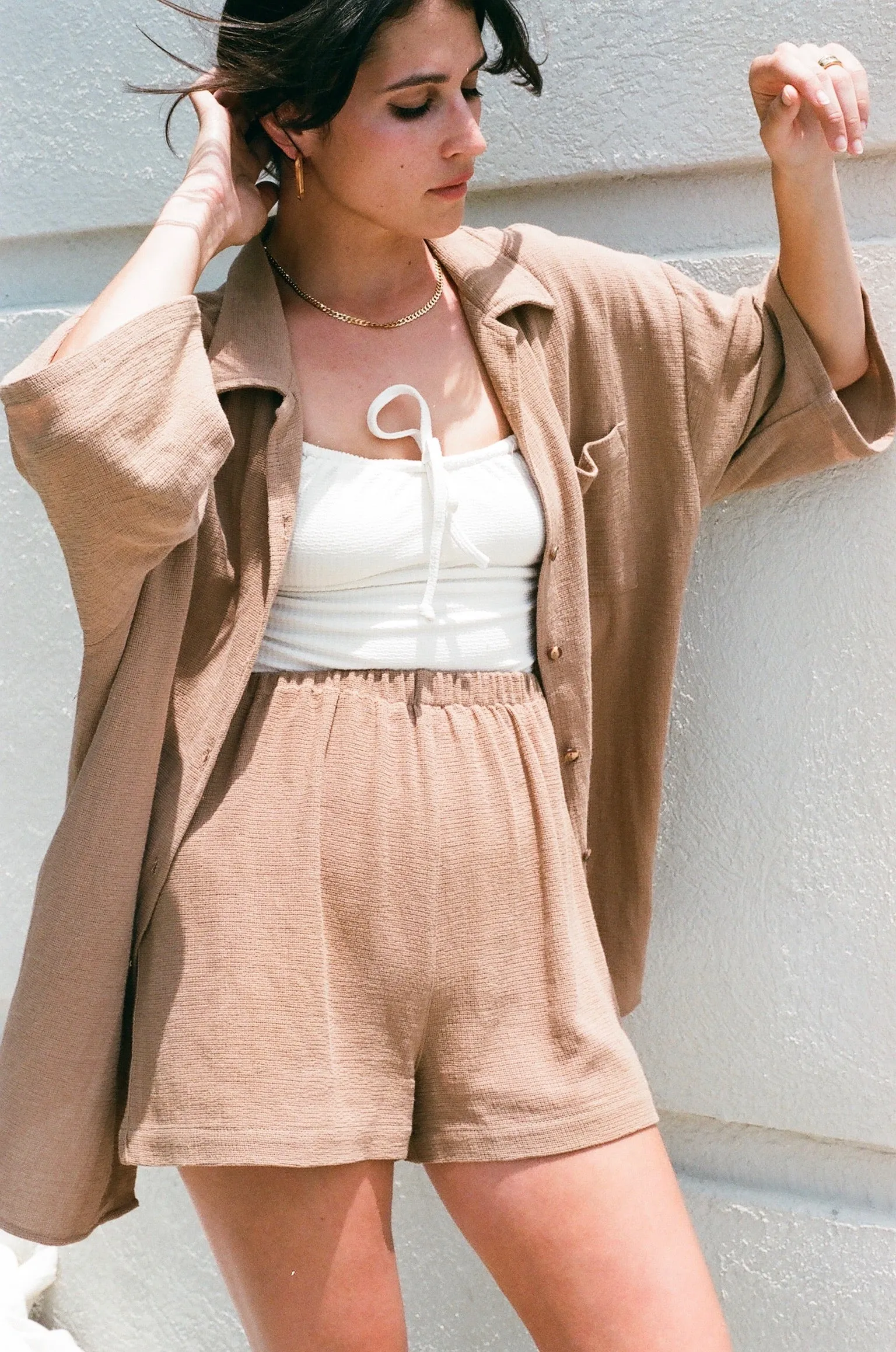 Chloe Waffled Cotton Short sold by NA NIN product image thumbnail 5