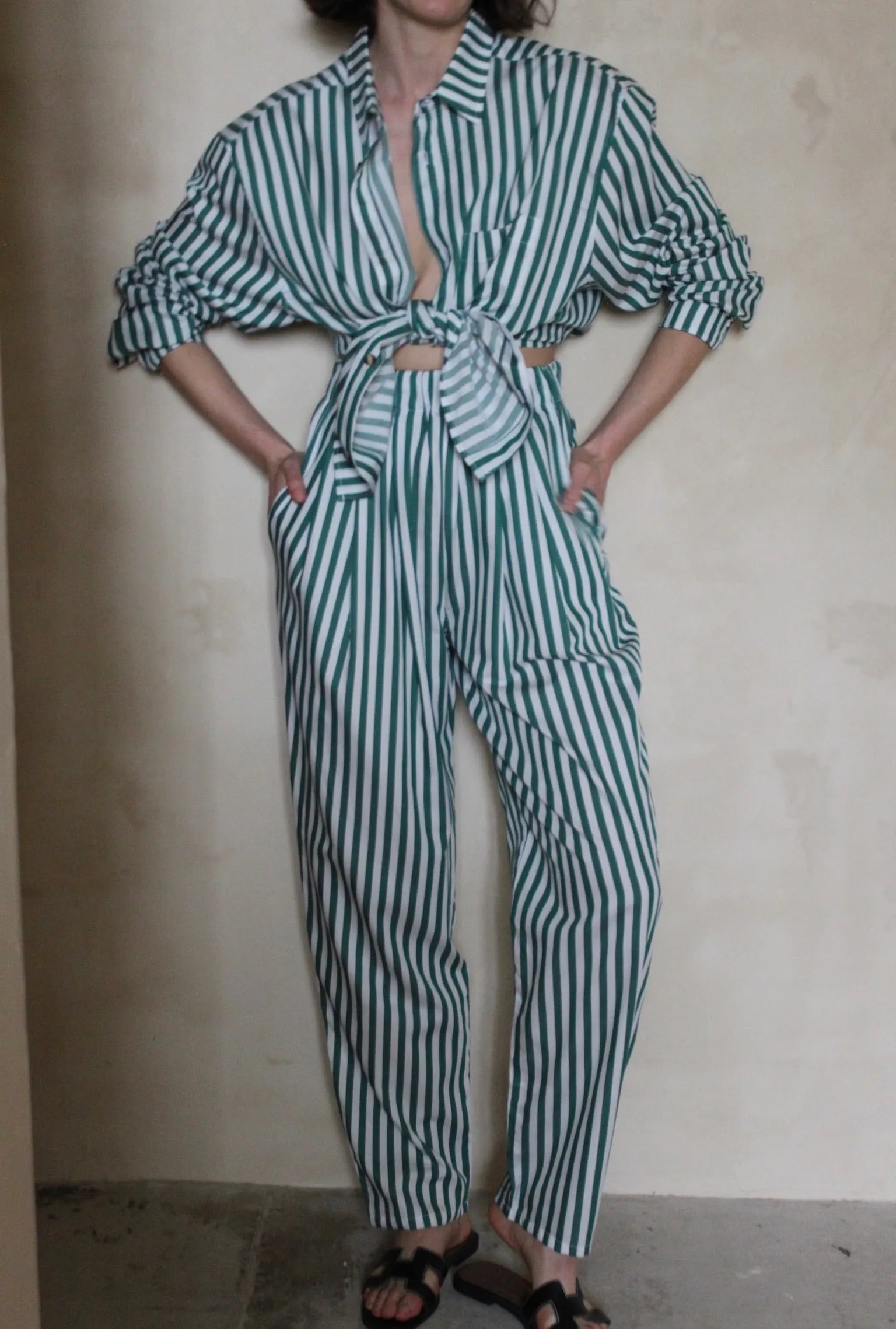 Retiring Lena Striped Poplin Pant sold by NA NIN product image thumbnail 4