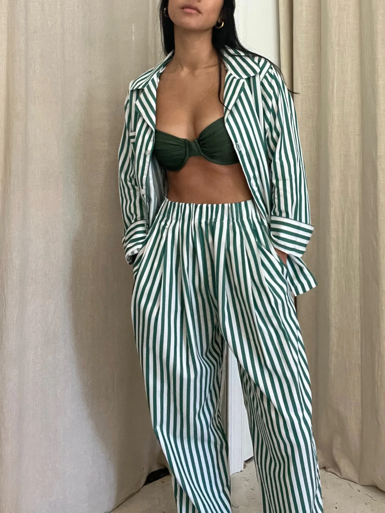 Retiring Lena Striped Poplin Pant sold by NA NIN product image thumbnail 3