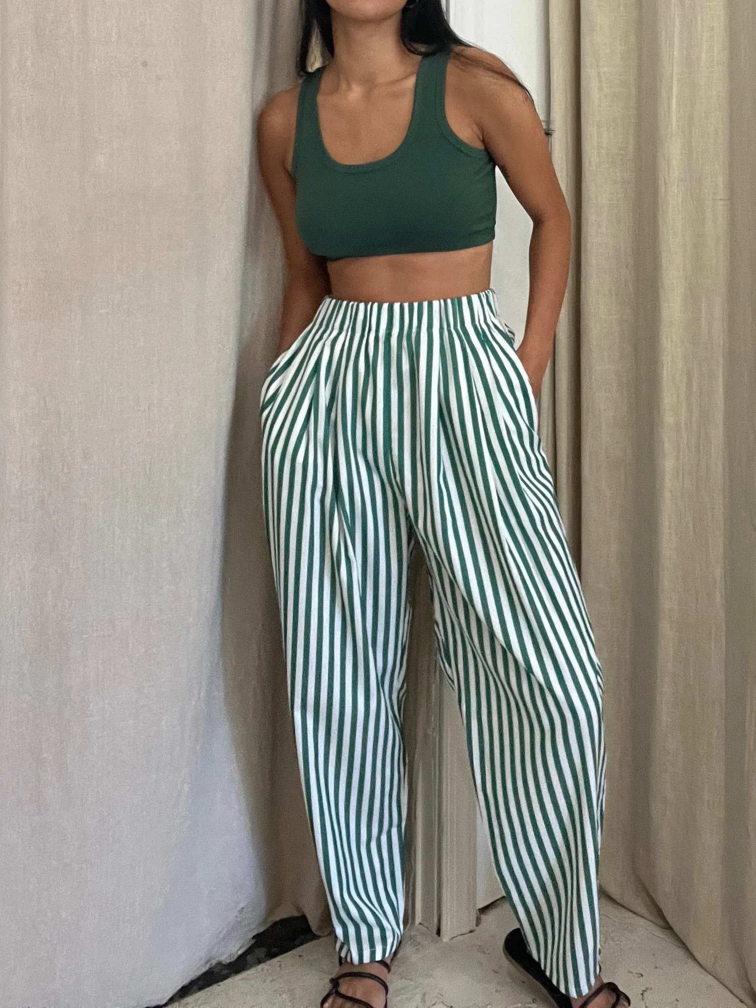 Retiring Lena Striped Poplin Pant sold by NA NIN product image thumbnail 5