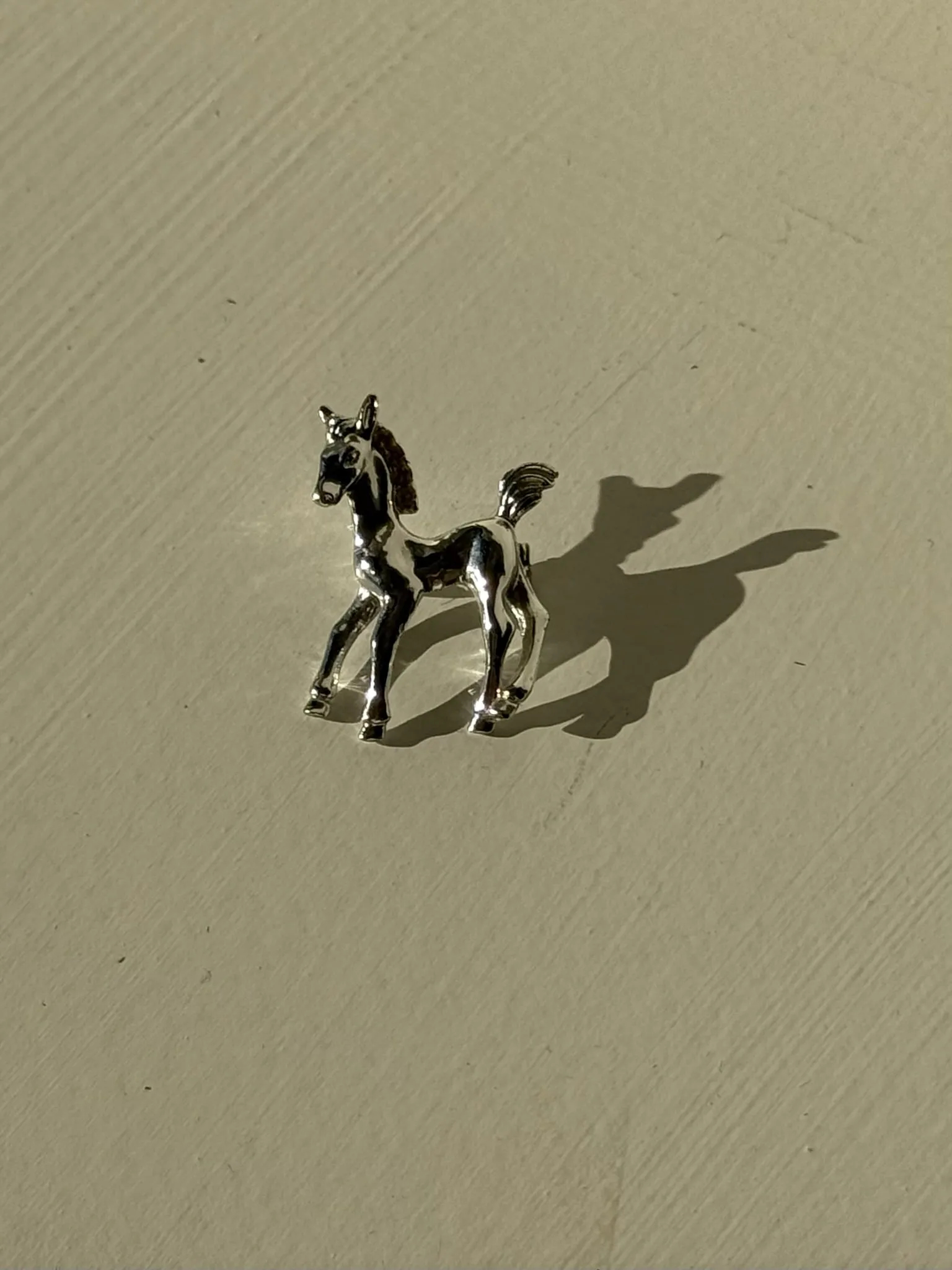 Sweetest Vintage Bright Silver Horse Brooch sold by NA NIN product image thumbnail 2